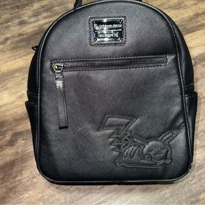 Loungefly Black Embroidered Backpack